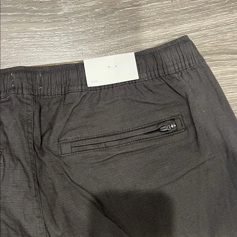 Onia Charcoal Men's RipStop Joggers with Drawstring